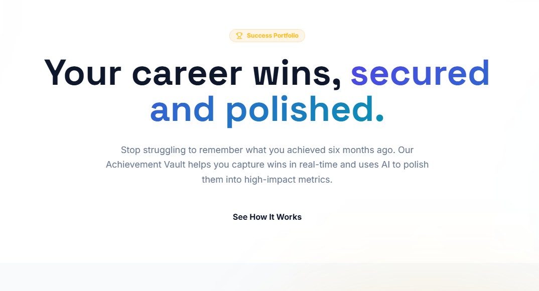 Introducing the Achievement Vault: Your Career Ledger