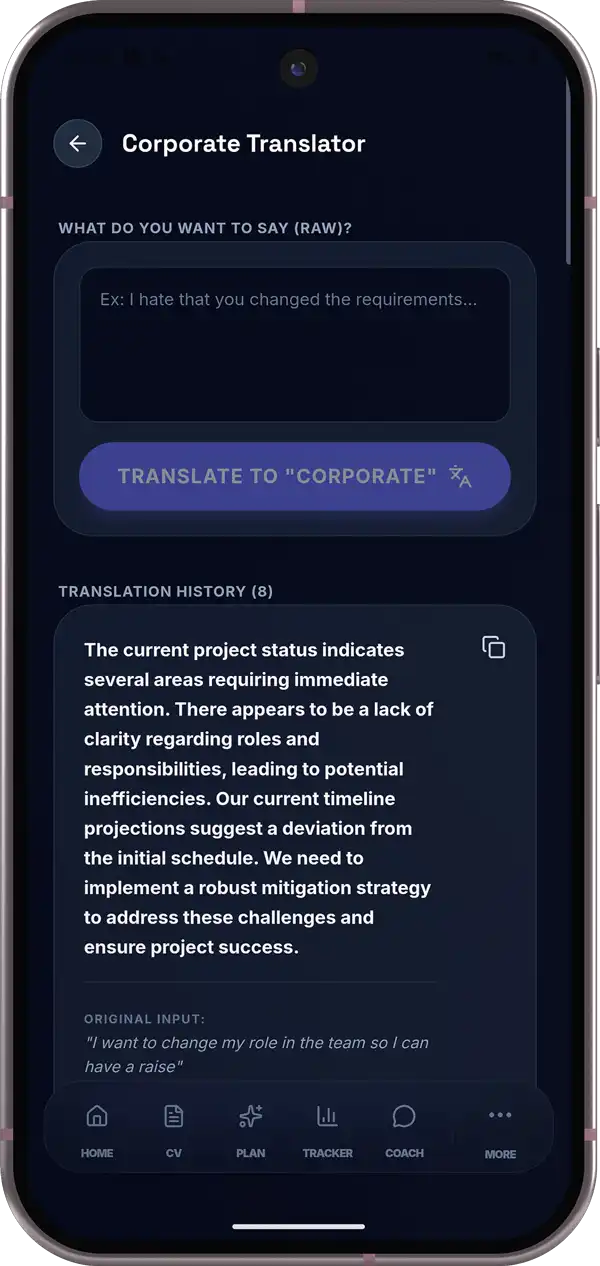 Corporate Translator Mockup